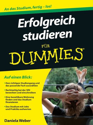 cover image of Erfolgreich studieren f&uuml;r Dummies